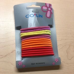 Rainbow colorful elastic hair tie good quality